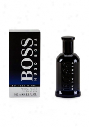 Hugo Boss Bottled Night Eau De Toilette Natural Spray 3.3 Os Hugo-boss-6nigh-men-3.3