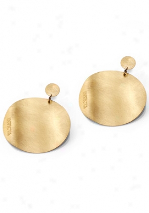 Invicta Jewelry Gold Plated Round Earrings J0185