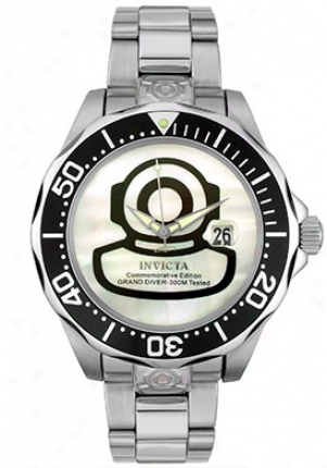 Invicta Men's Automatic Grand Diver Watch Stainless Steel 3196