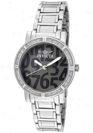 Invicta Women's Wildflower White Diamond Grey Dial Stainless Steel 10676