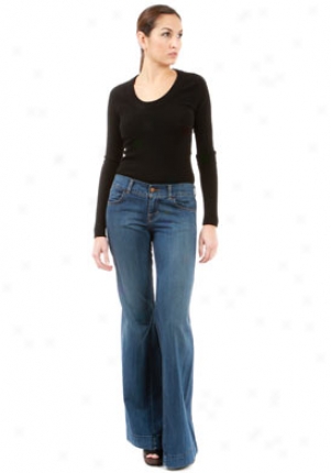 J Brand Kat 4 Pocket Wide Leg Jeans In Azul Je-14068-26