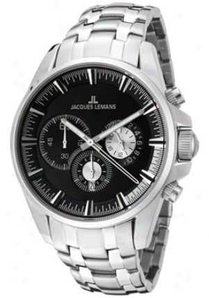 Jacques Lemans Men's Liverpool Chronograph 1-1652h Stainless Steel 1652h