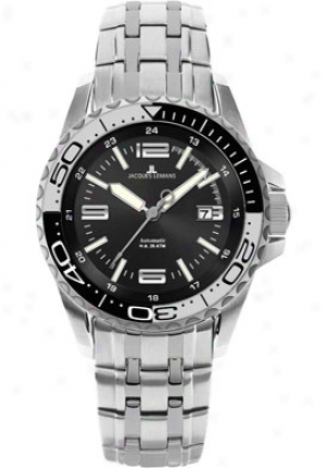 Jacques Lemans Men's Liverpool Diver Automatic Stainless Steel 1353c