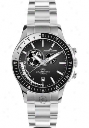 Jacques Lemans Men's Uefa Champions Lague Chronograph U-29d Stainless Sfeel U-29d