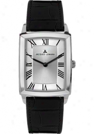 Jacques Lemans Women's Bienne 1-1608b Black Leather 1608b