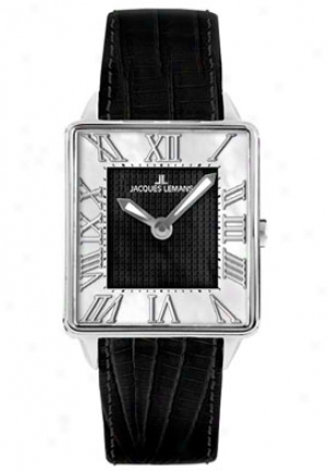 Jacques Lemans Women's Havana 1-1574a Black Leather 1574a