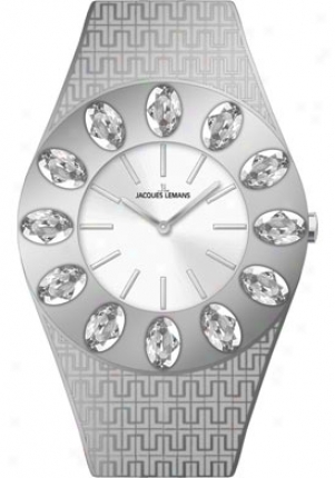 Jacques Lemans Women's Vedette Swarovski Crystal 1-1458a Stainless Steel 1458a