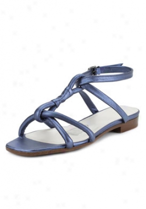 Jil Sander Blue Leather Sandals 862106570101-bl-38