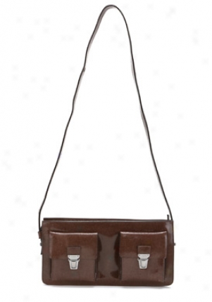 Jil Sander Brown Leather Shoulder Bag 85119458070-br-os