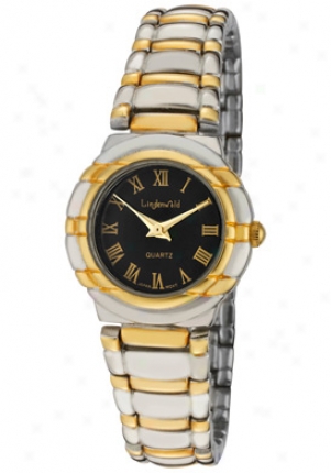 Lindenwold Women's Black Dial Two Tone 70377