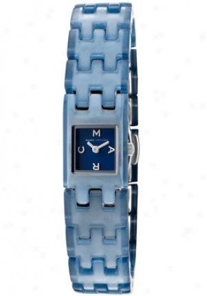 Marc By Marc Jacobs Women's Blue Dial Stainless Steel & Plastic Mbm4503