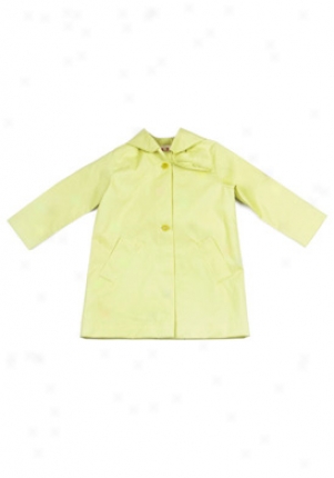 Marni Girls Lime With Detachable Hoodie Coat Co-spmb511btc-li6