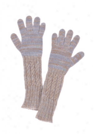 Missoni Beige & Blue Wool Gloves Gl-160812-8122mul-os