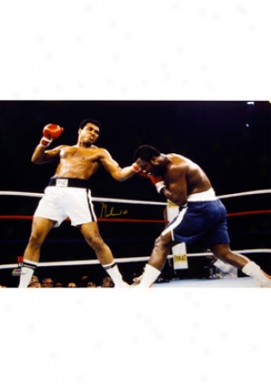 Muhammad Ali Muhammad Ali Vs. Joe Frazier Autographed Picture Frazier1p30x40