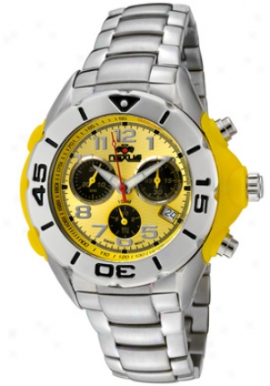 Nexus Men's Yellow Dial Stainless Steel Nexd7267-06c