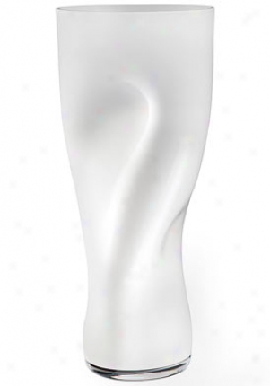 Orrefors Squeeze White Large Crystal Vase 6279827