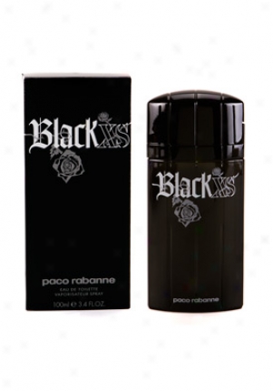 Paco Rabanne Black Xs Eau De Toilette Spray 3.4 Oz Xs/black/3.4