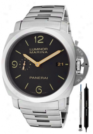 Panerai Men's Luminor Marina 1950 3 Days Automatic Brown Dial Titanium Pam00352