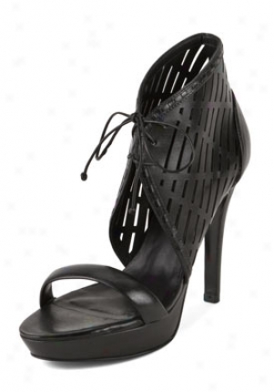 Pour La Victoire Black High Heel Leather Sandals Bess-black-8