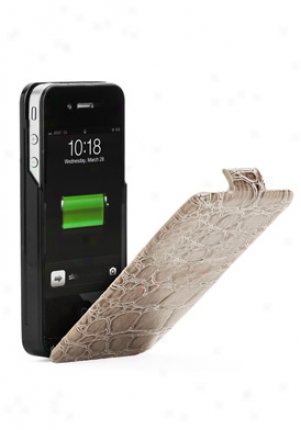 Powerpatch Crocodile Patterned Power Pack For Iphone 4/4s Batteru Case Pp12576