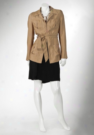 Prada Llght Brown Long Sleeve Jacket Ja-p5448vat-no -46