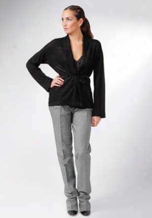 Pringle Of Scotland Black Long Sleeve Cardigan Wtp-pwd039-blk-l