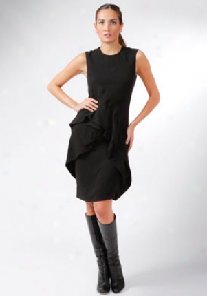 Pringle Of Scotland Black Sleeveless Dress Dr-pwh363-blk-10