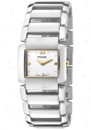 Pulsar Women's White Dial Stainless Steel Pta429x1