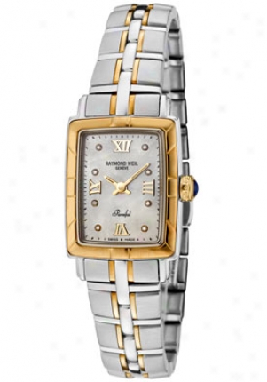 Raymond Wel Women's Parsifal Diamond 18k Gold And Stainless Steel 9740-stg-00995