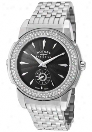 Rotary Women's Evolution Tz2 Reversible White Crystal Stainless Steel Elb0009-tz2-21-04