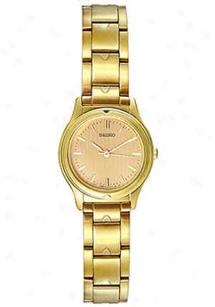 Seikoo Women's Ladies Tone Watch Gold Sfr850