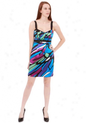 Sophia Eugene Multicolor Silk Charm Jenna Dress Dr-180024