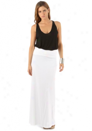 Splendid White Long Skirt Wbt-ssml5492-wht-m