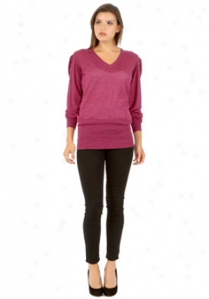 Stella Mccartney Purple Cashmere Long Sleeve Top Wtp-222172-s4036-pu-42