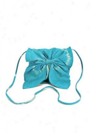 Susan Farber Aqua Leather Envelope Bag 00204004-aq-os