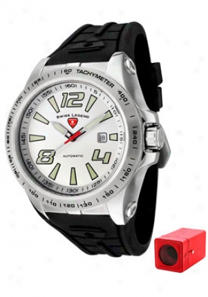 Swiss Legend Men's Sprint Racer Automatic Black Rubber 80040a-02s-w