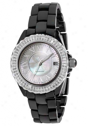 Swiss Legend Women's Karamica Diamond White Mother Of Pearl 20051-wbkwsr