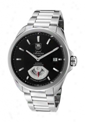 Tag Heuer Men's Grand Carrera Automatic Black Dial Stainless Steel Wav511a.ba0900