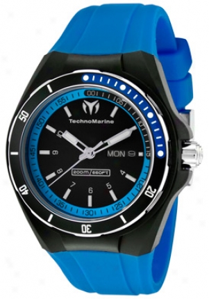 Technomarine Cruise Sport Black Dila Blue Silicone 111018