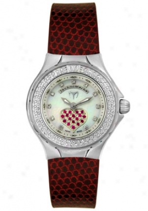 Technomarine Discontinued Women's Technolady Diamond-rubi Dtlsvr