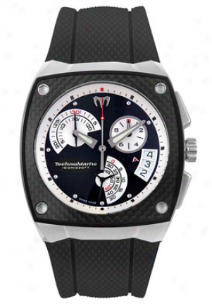 Technomarine Meb's Kra Chronograph Black Rubber Black Dial Krw02