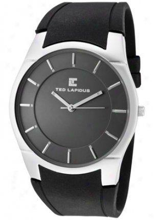 Ted Lapidus Men's Grey Dial Black Ribber 5117401