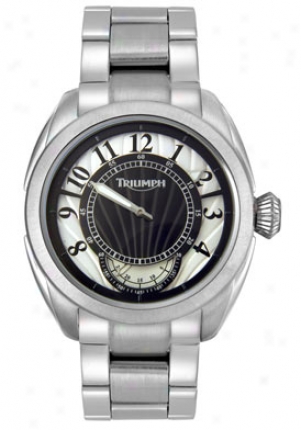 Triumpn Motorcycles Men's Stainless Steel Silber Dial 3035-33