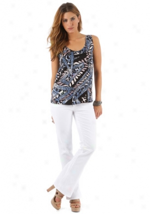 Tucker Multicolor Silk Top Wtp-tds211-mulblk-l