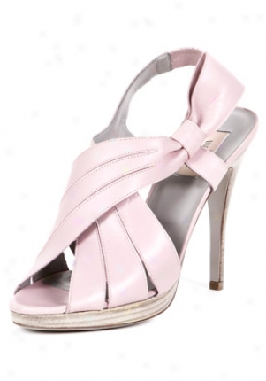 Valentino Minnow High Heel Leather Sandals 4ws00503as0p40