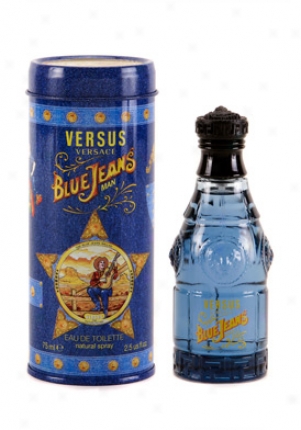 Versace Blue Jeans Eau De Toilette Spray 2.5 Oz Bluejeans-3.4