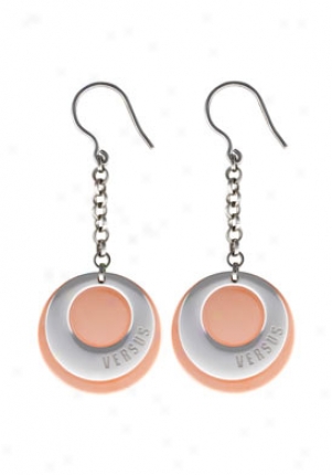 Versus Charms None 1 Ion Plated Rose Gold Tone And Silver Tone Drop Earrings Vcx2199a060000000