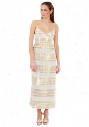 What Goes Around Comes Around Cream & Gold Maui Dress Dr1-06003m