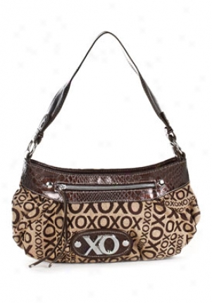 Xoxo Stepping Out Brown Logo Printed Shoulder Bag 54640-chbn