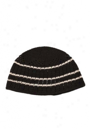 Yves Saint Laurent Black & Beige Jacquard Knitted Hat Mha-195466y6jcg-bkbg-l